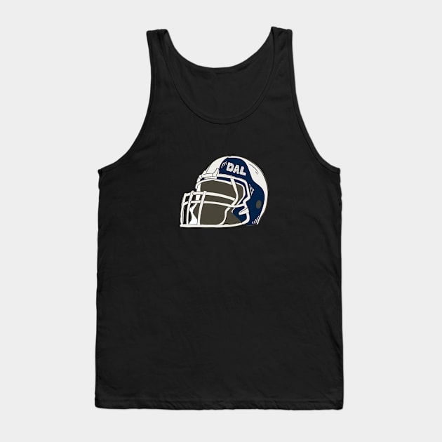 Dallas Cowboys DAL Helmet Tank Top by For HerHim